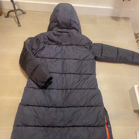 SAVE THE DUCK navy puffer coat in size M - Picture 2 of 12